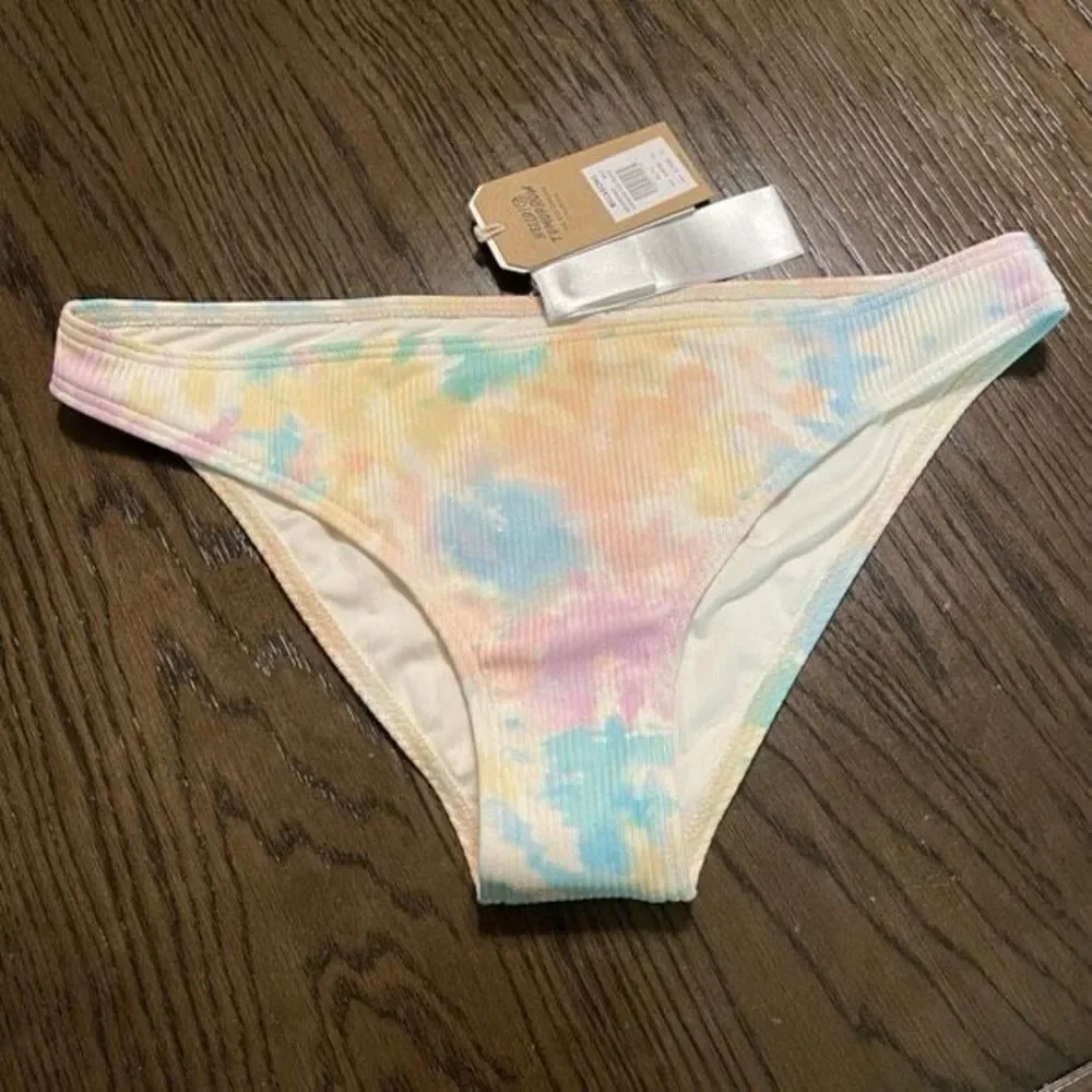 Billabong rainbow tide tropic low rise tie dye bikini bottoms XL NWT